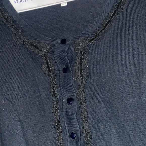 black button up blouse - Picture 2 of 3